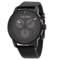  Shop Authentic Calvin Klein City Chronograph Grey Dial Black Leather Strap Watch for Men - K2G177C3 - Luxxuri