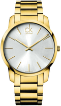  Shop Authentic Calvin Klein City Silver Dial Gold Steel Strap Watch for Men - K2G21546 - Luxxuri