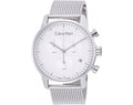  Shop Authentic Calvin Klein City Chronograph White Dial Silver Mesh Bracelet Watch for Men - K2G27126 - Luxxuri