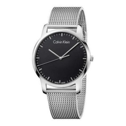  Shop Authentic Calvin Klein City Chronograph Black Dial Silver Mesh Bracelet Watch for Men - K2G2G121 - Luxxuri