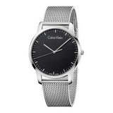  Shop Authentic Calvin Klein City Chronograph Black Dial Silver Mesh Bracelet Watch for Men - K2G2G121 - Luxxuri