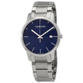  Shop Authentic Calvin Klein City Blue Dial Silver Steel Strap Watch for Men - K2G2G14Q - Luxxuri
