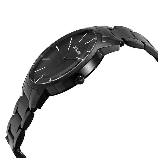  Shop Authentic Calvin Klein City Quartz Black Dial Black Steel Strap Watch for Men - K2G2G4B1 - Luxxuri