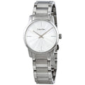  Shop Authentic Calvin Klein City White Dial Silver Steel Strap Watch for Women - K2G23146 - Luxxuri