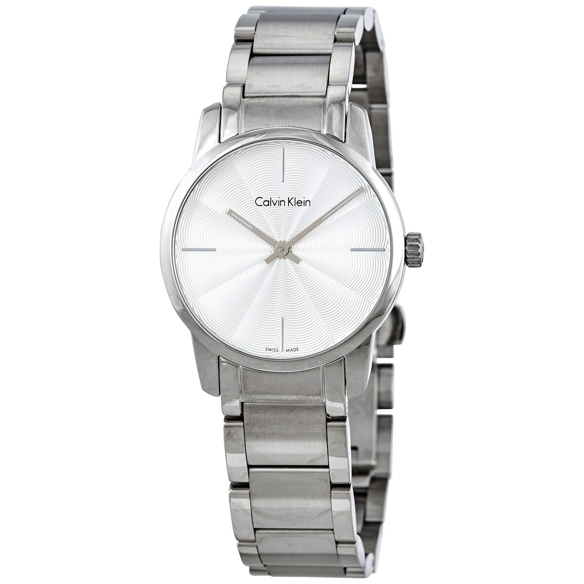  Shop Authentic Calvin Klein City White Dial Silver Steel Strap Watch for Women - K2G23146 - Luxxuri