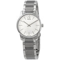  Shop Authentic Calvin Klein City Silver Dial Silver Steel Strap Watch for Women - K2G23126 - Luxxuri