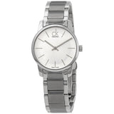  Shop Authentic Calvin Klein City Silver Dial Silver Steel Strap Watch for Women - K2G23126 - Luxxuri