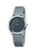  Shop Authentic Calvin Klein Minimal Grey Dial Silver Mesh Bracelet Watch for Women - K3M2312X - Luxxuri