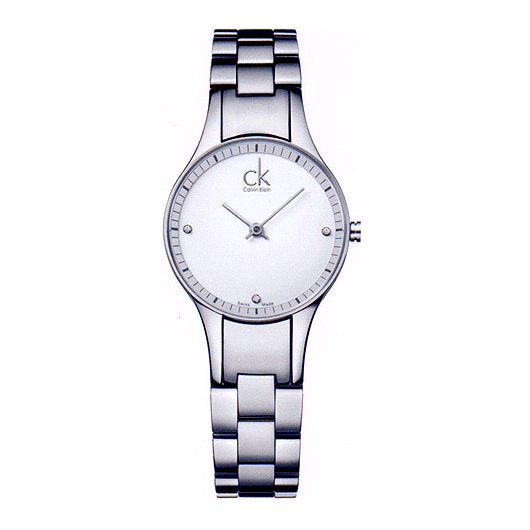  Shop Authentic Calvin Klein Simplicity White Dial Silver Steel Strap Watch for Women - K4323101 - Luxxuri