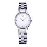  Shop Authentic Calvin Klein Simplicity White Dial Silver Steel Strap Watch for Women - K4323101 - Luxxuri