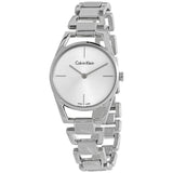  Shop Authentic Calvin Klein Dainty Silver Dial Silver Steel Strap Watch for Women - K7L23146 - Luxxuri