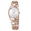  Shop Authentic Calvin Klein Dainty Diamonds Silver Dial Rose Gold Steel Strap Watch for Women - K7L2364T - Luxxuri