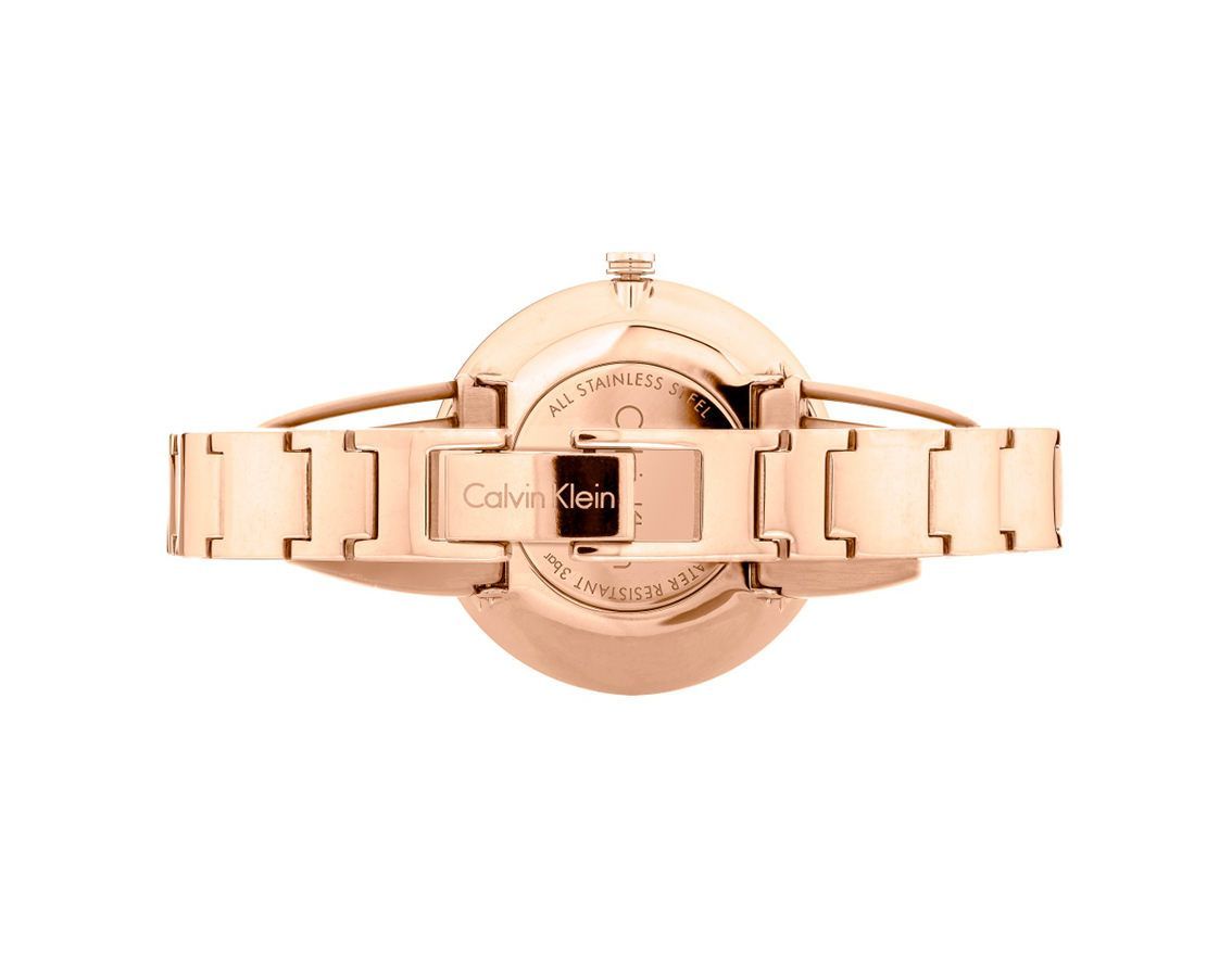  Shop Authentic Calvin Klein Drift White Dial Rose Gold Steel Strap Watch for Women - K6S2N616 - Luxxuri