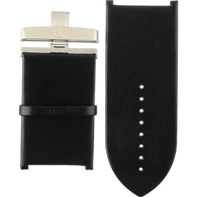  Shop Authentic Calvin Klein Glam Transparent Dial Black Leather Strap Watch for Women - K9423107 - Luxxuri