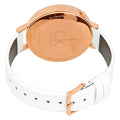  Shop Authentic Calvin Klein Equal Silver Dial White Leather Strap Watch for Women - K3E236L6 - Luxxuri