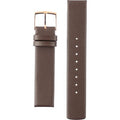  Shop Authentic Calvin Klein Mark White Dial Brown Leather Strap Watch for Women - K3R236G6 - Luxxuri