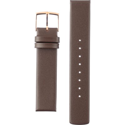  Shop Authentic Calvin Klein Mark White Dial Brown Leather Strap Watch for Women - K3R236G6 - Luxxuri