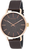  Shop Authentic Calvin Klein Even Grey Dial Brown Leather Strap Watch for Women - K7B216G3 - Luxxuri