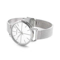  Shop Authentic Calvin Klein Even White Dial Silver Mesh Bracelet Watch for Women - K7B23126 - Luxxuri