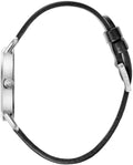  Shop Authentic Calvin Klein Evan White Dial Black Leather Strap Watch for Women - K7B231CY - Luxxuri