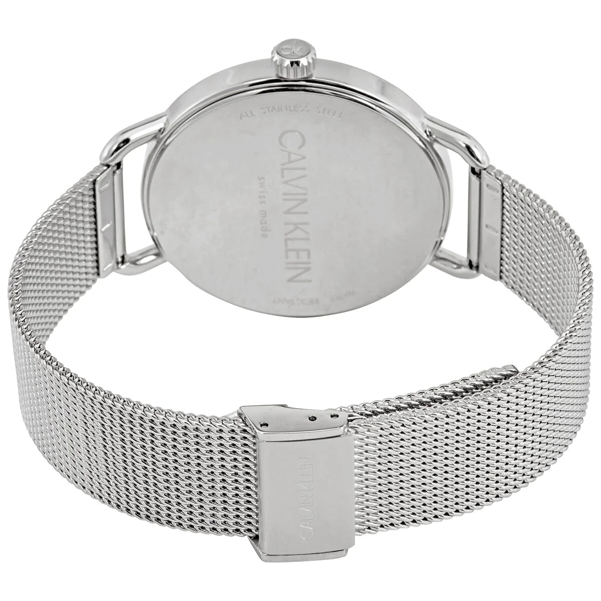  Shop Authentic Calvin Klein Even Black Dial Silver Mesh Bracelet Watch for Women - K7B21121 - Luxxuri