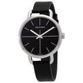  Shop Authentic Calvin Klein Even Black Dial Black Leather Strap Watch for Women  - K7B231CZ - Luxxuri