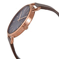  Shop Authentic Calvin Klein Even Grey Dial Brown Leather Strap Watch for Women - K7B216G3 - Luxxuri