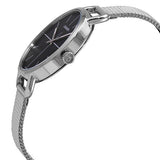  Shop Authentic Calvin Klein Even Black Dial Silver Mesh Bracelet Watch for Women - K7B23121 - Luxxuri
