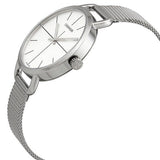  Shop Authentic Calvin Klein Even White Dial Silver Mesh Bracelet Watch for Women - K7B23126 - Luxxuri