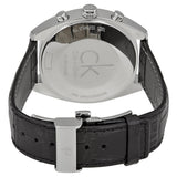  Shop Authentic Calvin Klein Masculine Chronograph Black Dial Black Leather Strap Watch for Men - K2H27102 - Luxxuri