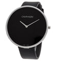  Shop Authentic Calvin Klein Full Moon Black Dial Black Leather Strap Watch for Women - K8Y231C1 - Luxxuri