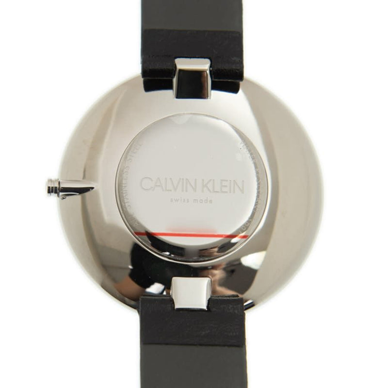  Shop Authentic Calvin Klein Full Moon Black Dial Black Leather Strap Watch for Women - K8Y231C1 - Luxxuri