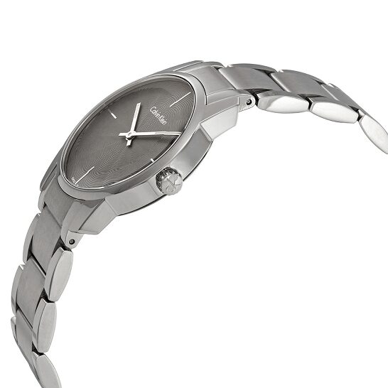  Shop Authentic Calvin Klein City Grey Dial Silver Steel Strap Watch for Women - K2G23144 - Luxxuri