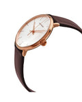  Shop Authentic Calvin Klein High Noon Silver Dial Brown Leather Strap Watch for Men - K8M216G6 - Luxxuri