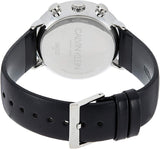  Shop Authentic Calvin Klein High Noon Chronograph Blue Dial Black Leather Strap Watch for Men - K8M271CN - Luxxuri