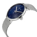  Shop Authentic Calvin Klein High Noon Quartz Blue Dial Silver Mesh Bracelet Watch for Men - K8M2112N - Luxxuri