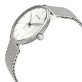  Shop Authentic Calvin Klein White Dial Silver Mesh Bracelet Watch for Women - K8M21126 - Luxxuri