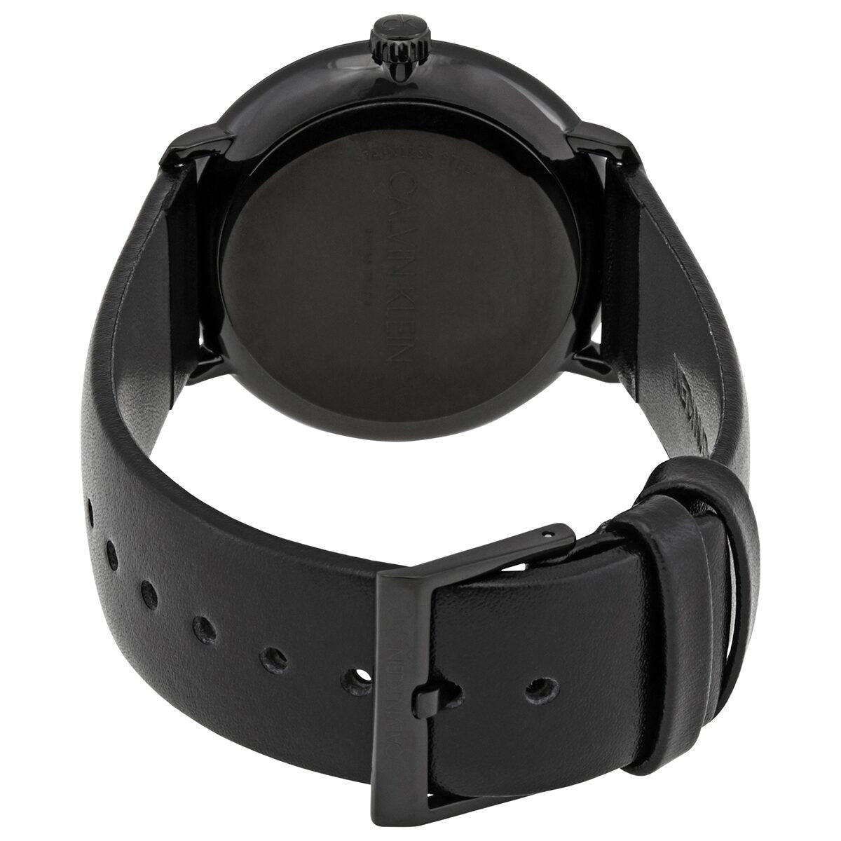  Shop Authentic Calvin Klein High Noon Quartz Black Dial Black Leather Strap Watch for Men - K8M214CB - Luxxuri