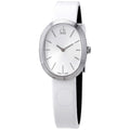  Shop Authentic Calvin Klein Incentive White Dial White Leather Strap Watch for Women - K3P231L6 - Luxxuri