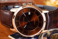  Shop Authentic Calvin Klein Infinity Brown Dial Brown Leather Strap Watch for Men - K5S346GK - Luxxuri