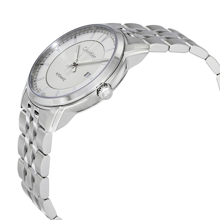  Shop Authentic Calvin Klein Infinity Automatic Silver Dial Silver Steel Strap Watch for Men - K5S34146 - Luxxuri