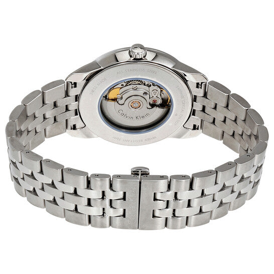  Shop Authentic Calvin Klein Infinity Black Dial Silver Steel Strap Watch for Men - K5S34141 - Luxxuri