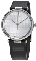  Shop Authentic Calvin Klein Sight Silver Dial Black Leather Strap Watch for Men - K1S21120 - Luxxuri