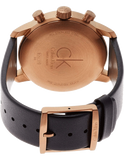  Shop Authentic Calvin Klein City Chronograph Black Dial Black Leather Strap Watch for Men - K2G17TC1 - Luxxuri
