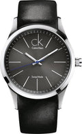  Shop Authentic Calvin Klein City Black Dial Black Leather Strap Watch for Men - K2G21107 - Luxxuri
