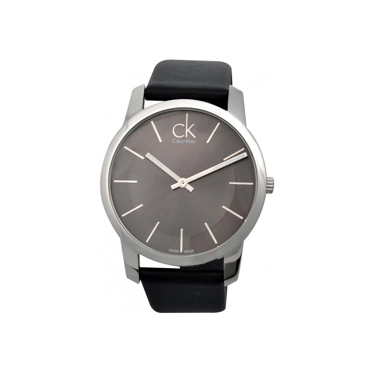  Shop Authentic Calvin Klein City Black Dial Black Leather Strap Watch for Men - K2G21107 - Luxxuri