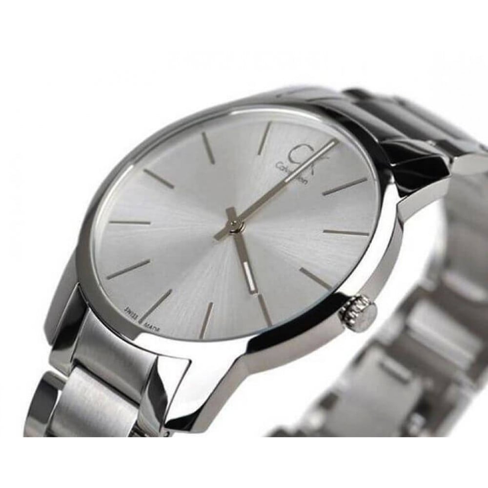  Shop Authentic Calvin Klein City Silver Dial Silver Steel Strap Watch for Men - K2G21126 - Luxxuri