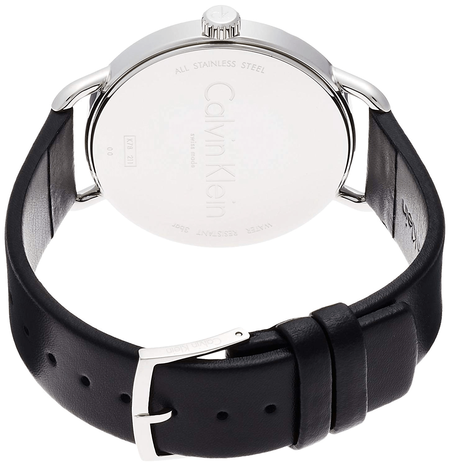 Shop Authentic Calvin Klein City Black Dial Black Leather Strap Watch For Women - K2G23107 - Luxxuri