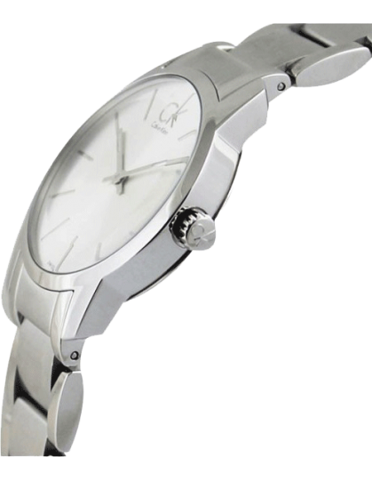  Shop Authentic Calvin Klein City Silver Dial Silver Steel Strap Watch for Women - K2G23126 - Luxxuri