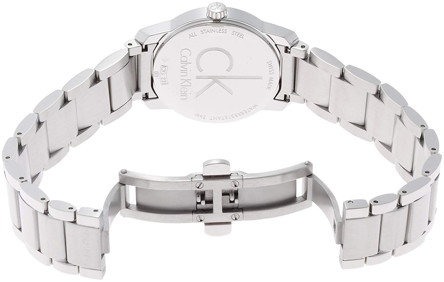  Shop Authentic Calvin Klein City White Dial Silver Steel Strap Watch for Women - K2G23146 - Luxxuri